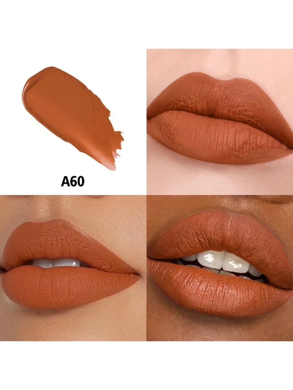Women A60 Canyon Long-Lasting Non-Sticky Waterproof Matte Liquid Lipstick